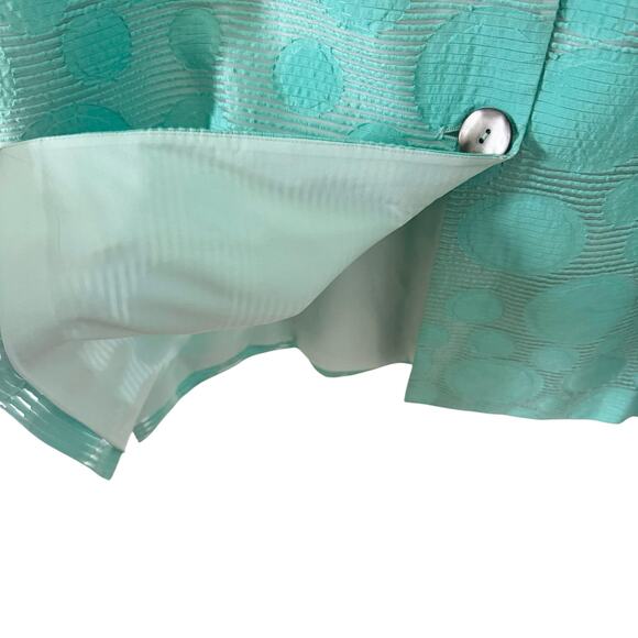 Ming Wang Bubble Textured Tunic Jacket Mandarin Collar in "Mint" Green Size L - Picture 7 of 12